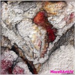 293 - 100 x 100 "Marisol II" - Farb-, Materialcollage - 2014
